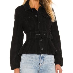 BLANK NYC X REVOLVE black belted denim jacket